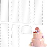 Acrylic Cake Scraper Set