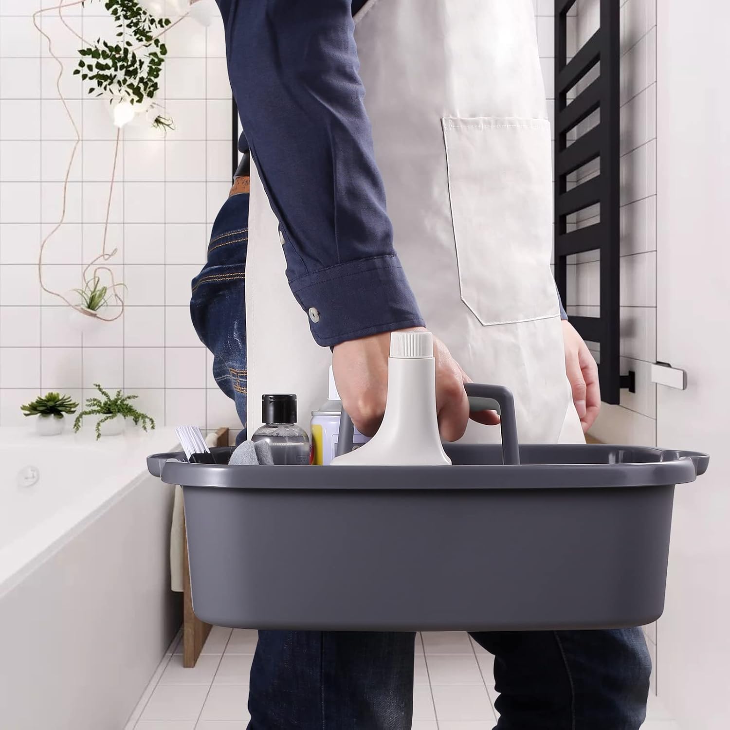 Cleaning Caddy with Handle, 2 Pack, Large
