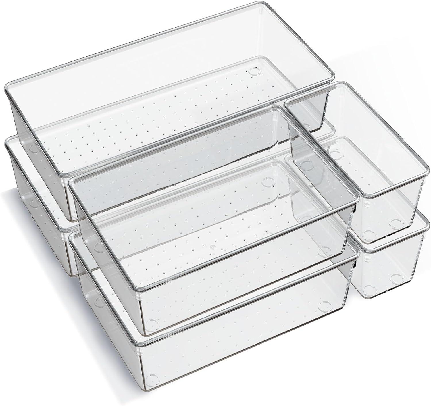 Clear Large Drawer Organiser Trays