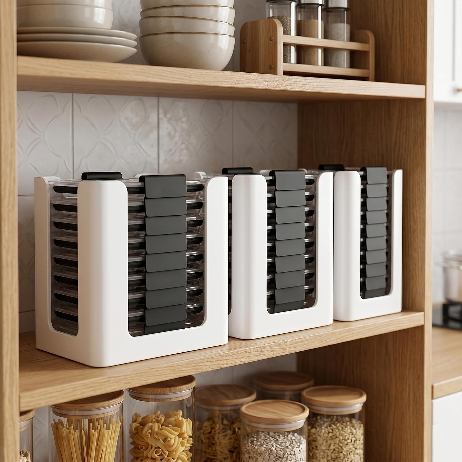 Container Lid Organiser, 3 Sizes, 3 Pack