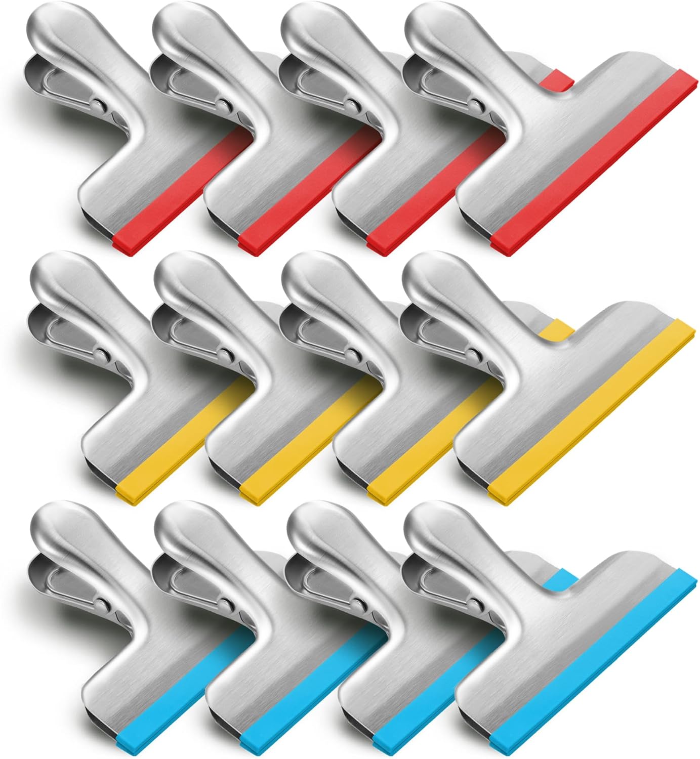 Silicone Edge Bag Clips - 12-Pack