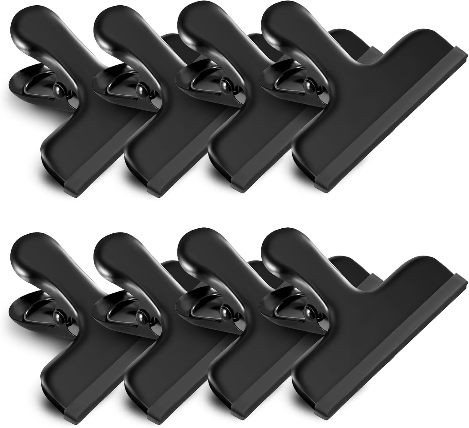 Silicone-Covered Bag Clips, 12 Pack