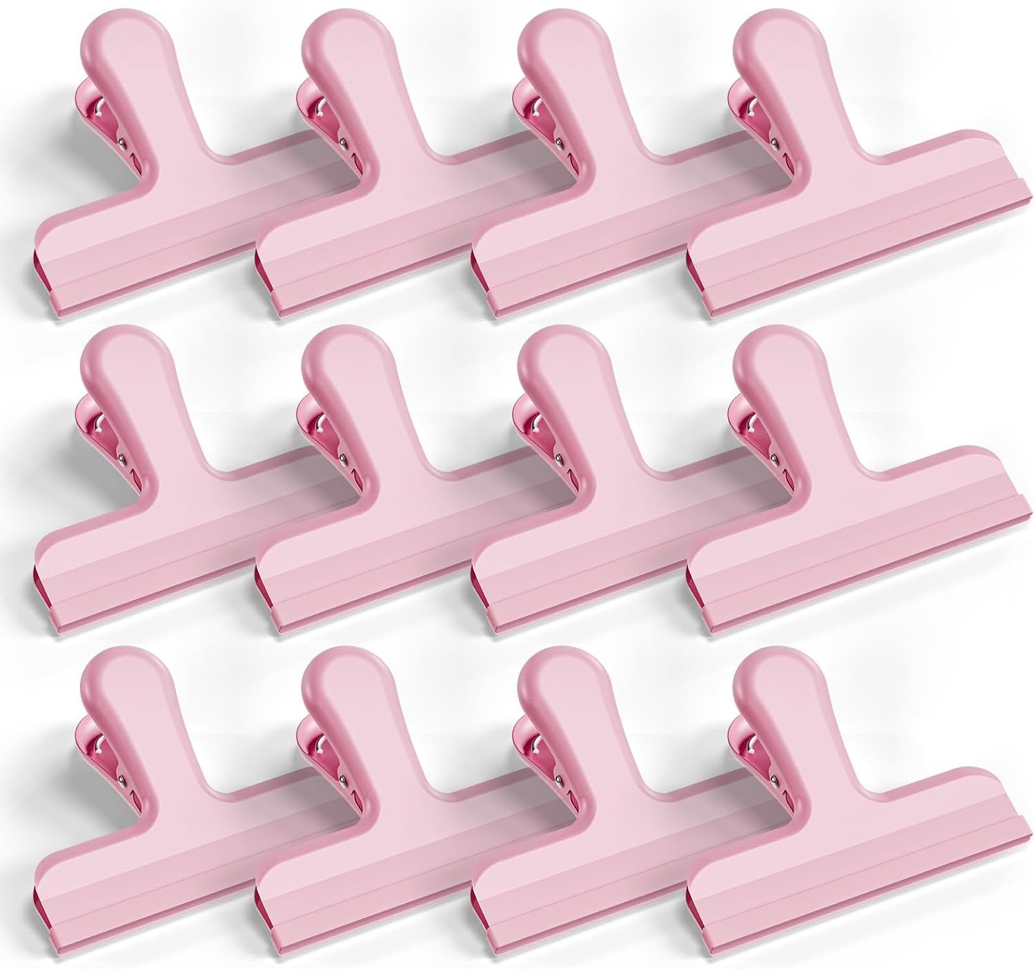 Silicone-Covered Bag Clips, 12 Pack