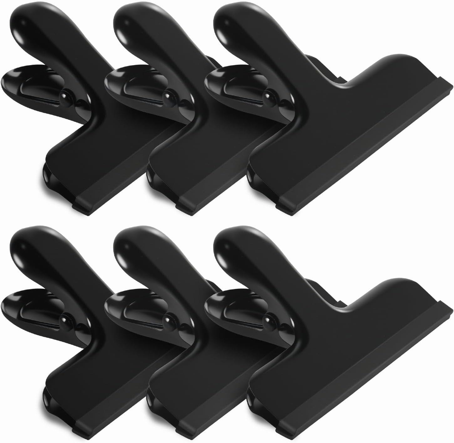 Silicone-Covered Bag Clips, 12 Pack