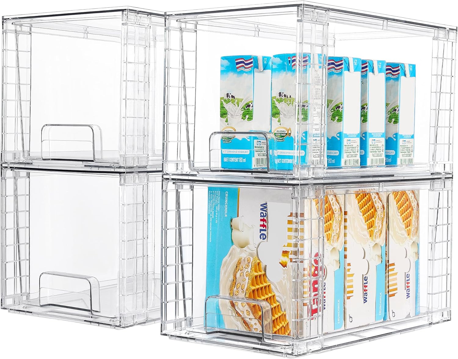 4-pack Clear Pantry Drawers