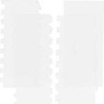 4-piece Plastic Cake Scraper