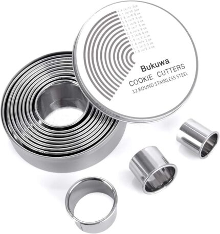 12 Piece Round Cookie Cutter