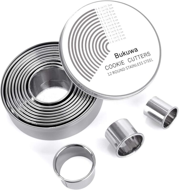 12 Piece Round Cookie Cutter