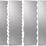 4-pack Stainless Steel Cake Scrapers