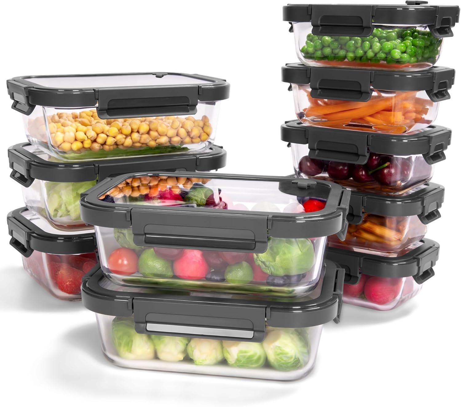 10-Piece Glass Food Storage