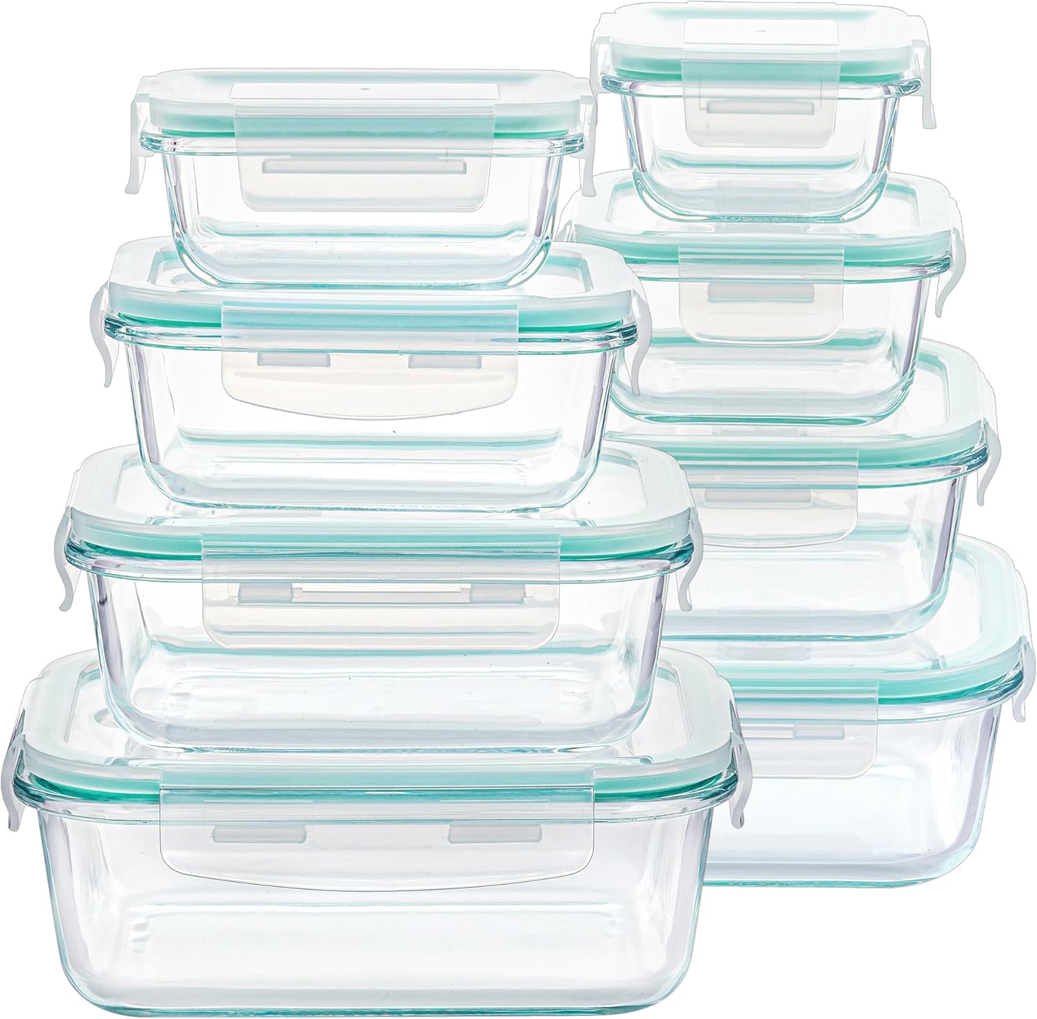 8-Pack Glass Food Storage