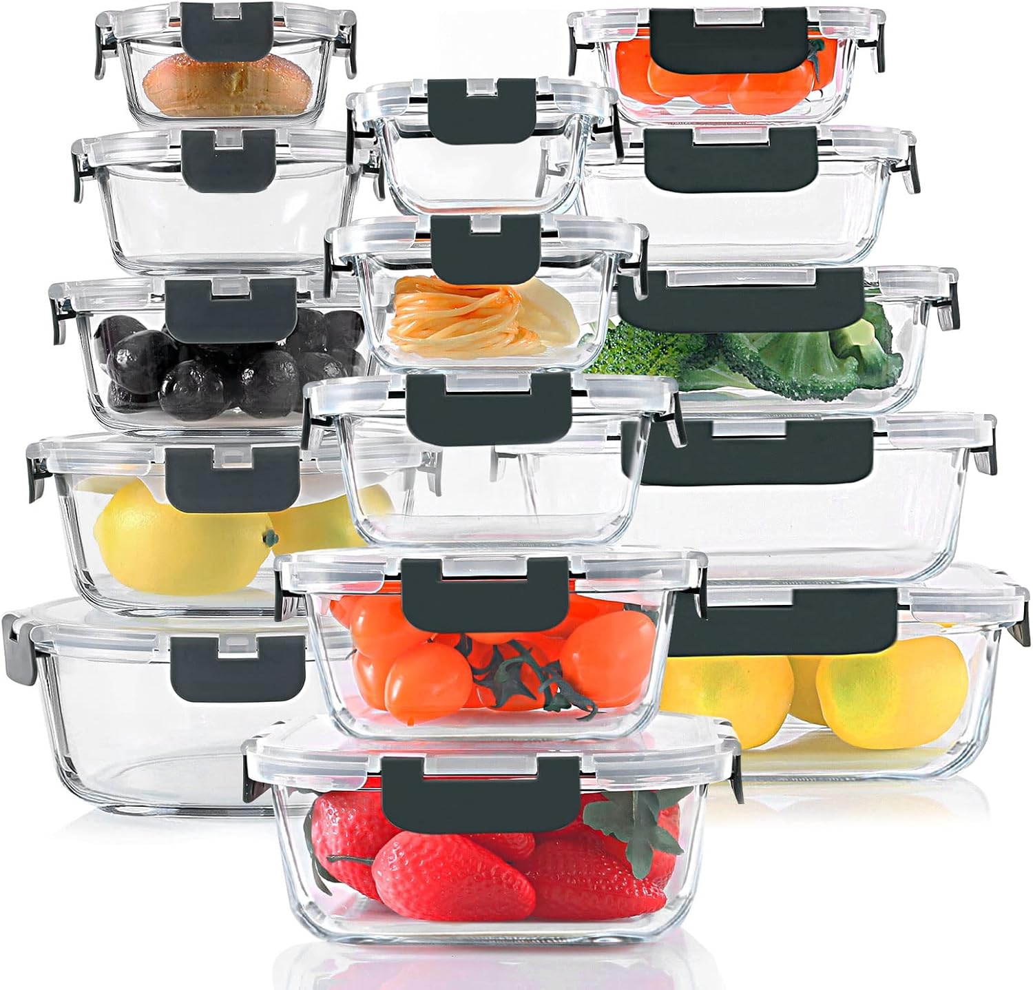 30-piece Glass Storage Set