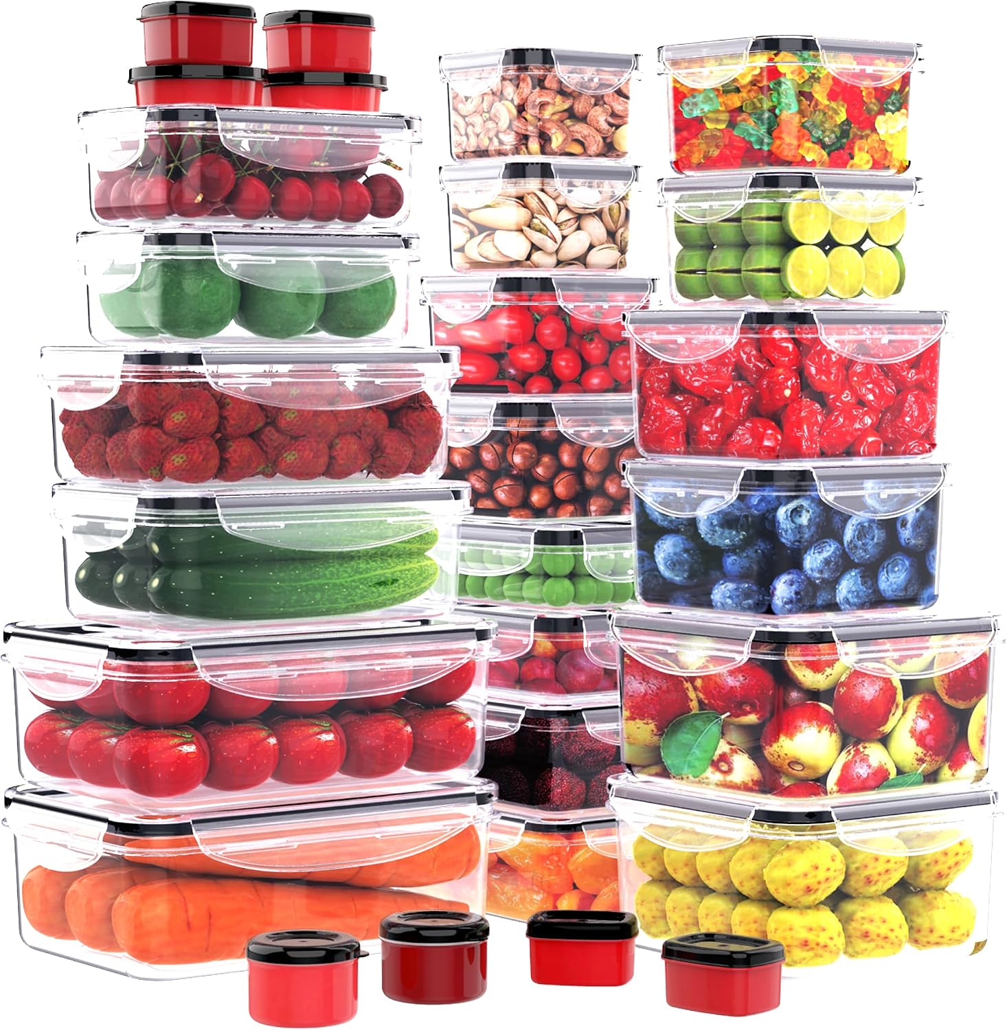 28-Piece Stackable Food Storage