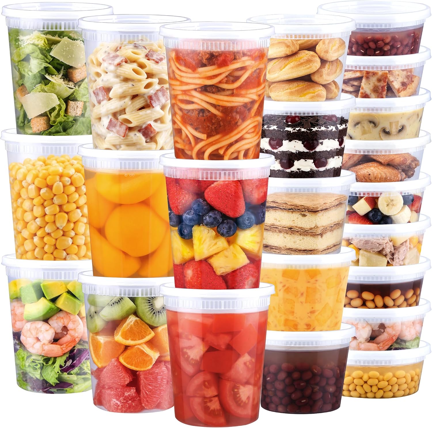 60-Piece Assorted Food Storage