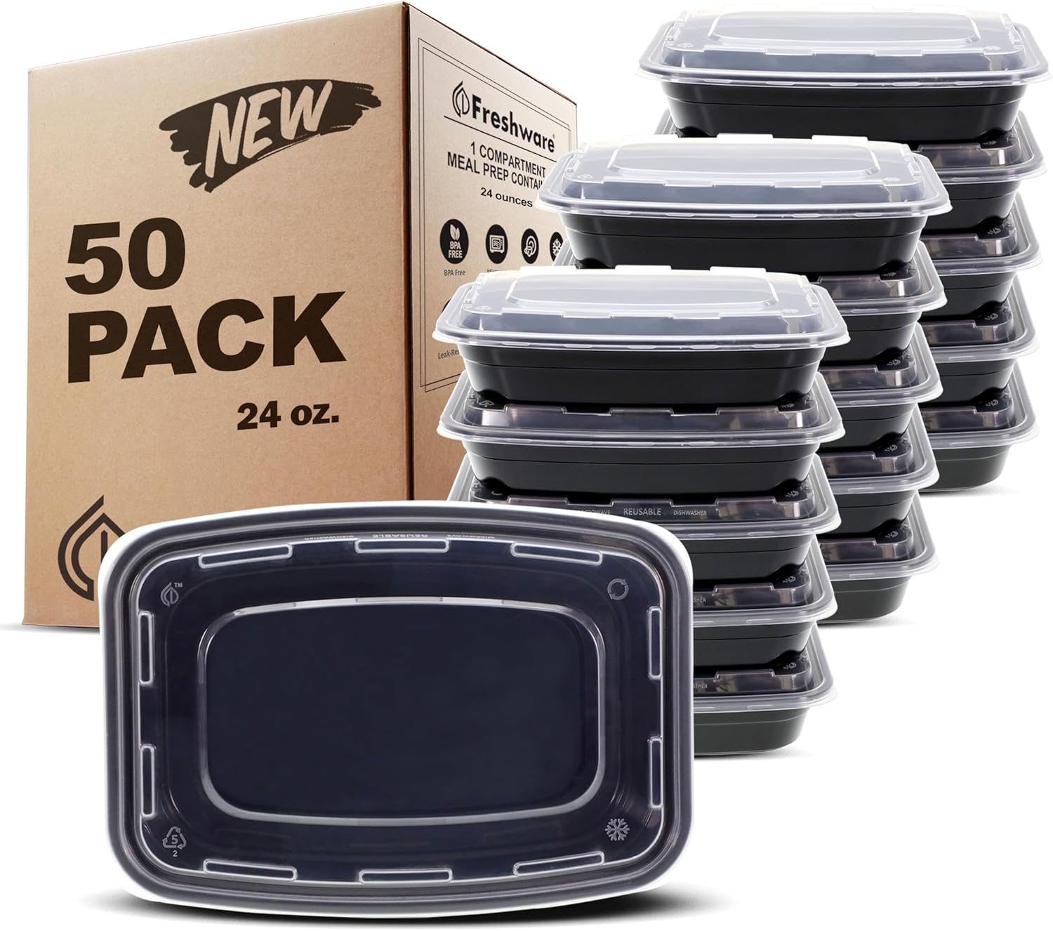 50-Pack Single Compartment