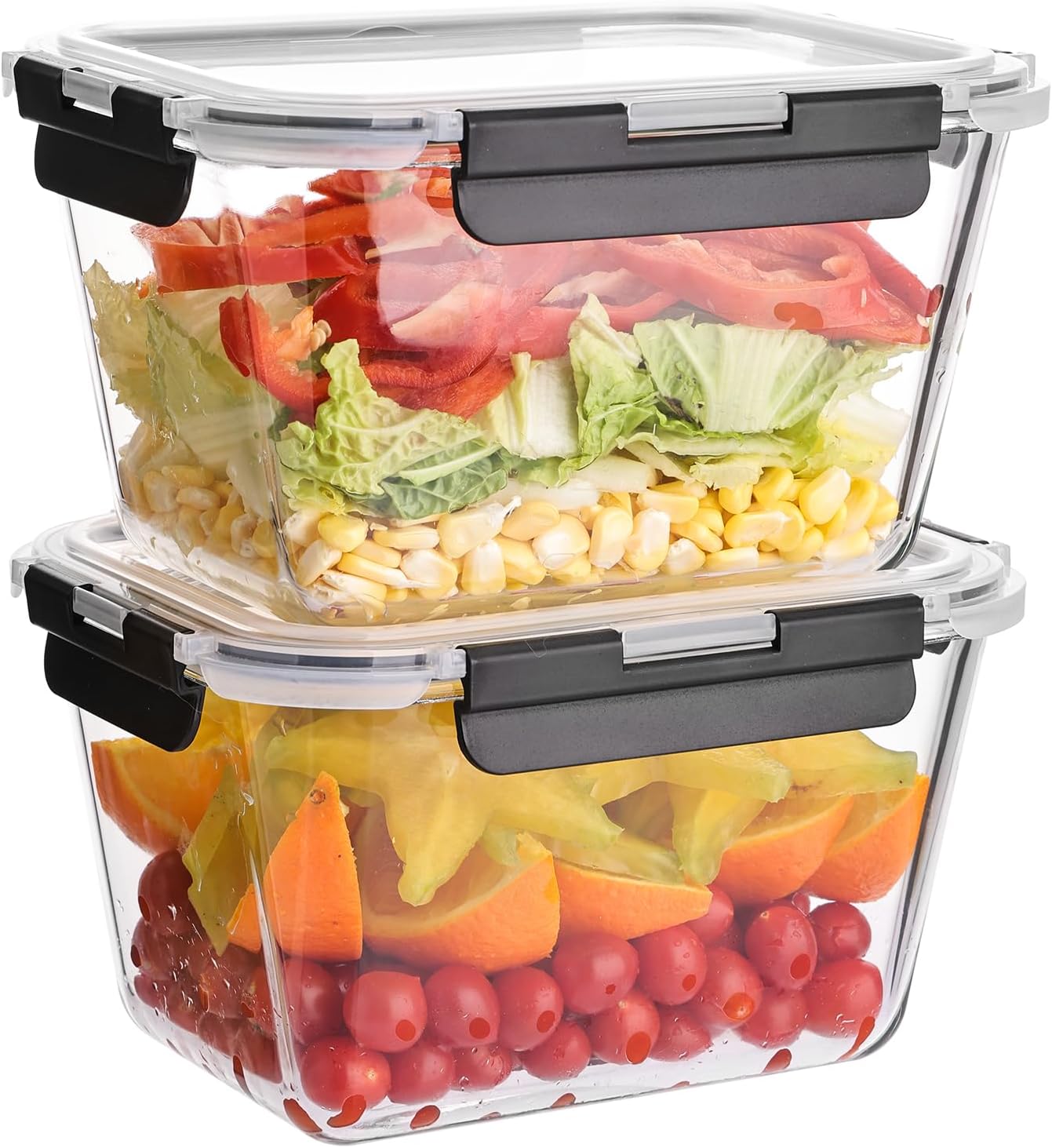 63 Oz Glass Food Containers