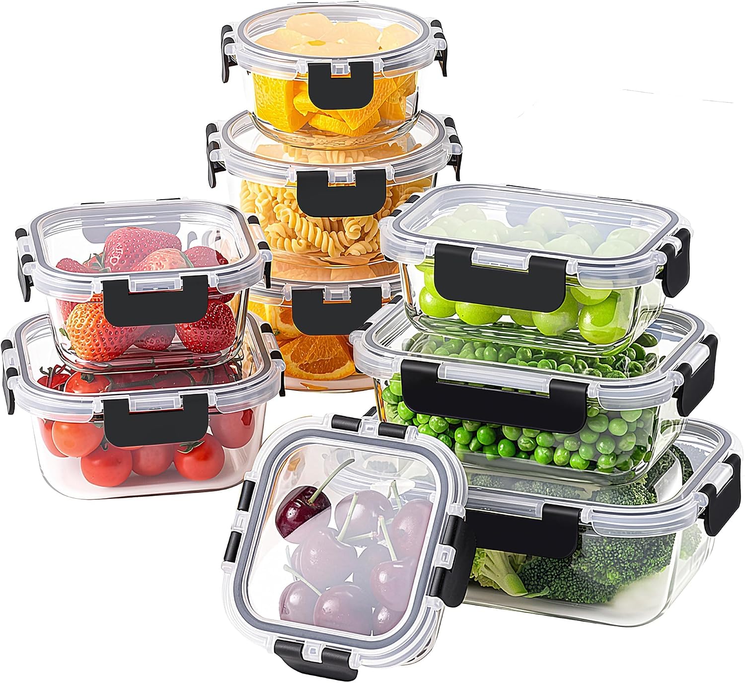 18-Piece Glass Food Storage Set